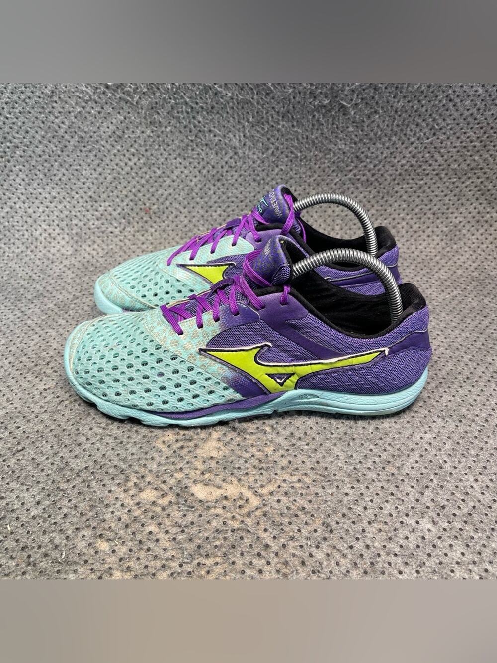 Mizuno Wave Evo Cursoris Blue Purple Running Shoes Size 9 Women’s